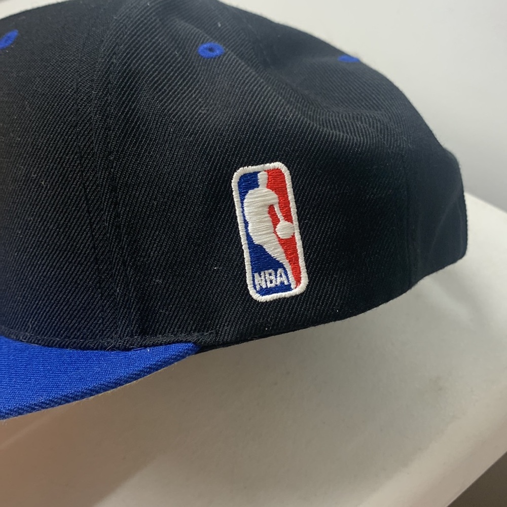 Golden State warriors Mitchell And Ness Big Logo Snapback Baseball Cap Hat NBA - Picture 3 of 8
